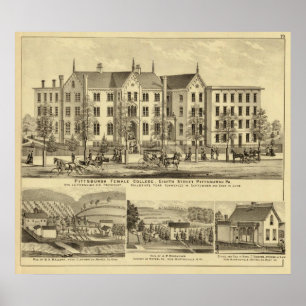 Pôster Faculdade fêmea Pittsburgh de Pittsburgh