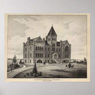 Pôster Faculdade memorável do tanoeiro, Sterling, Kansas