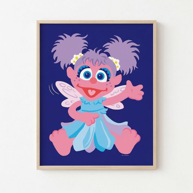 Poster Fada Abby Cadabby (Generated image of poster in frame on wall)