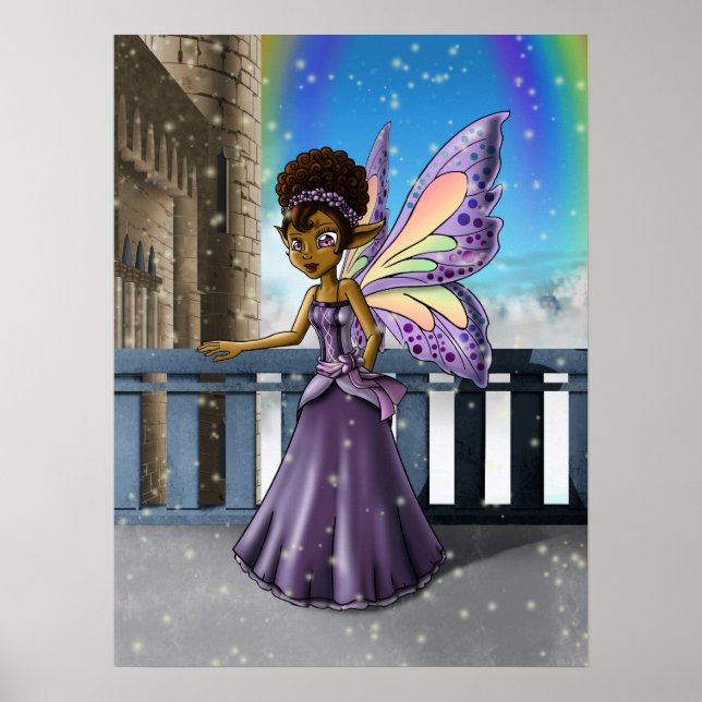 Poster Fada Afro-Americana (Frente)