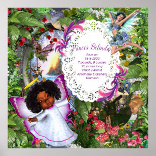 Poster Fada Borboleta Bebê