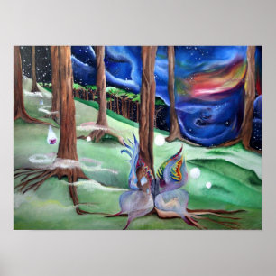 Poster Fada da meia-noite da floresta