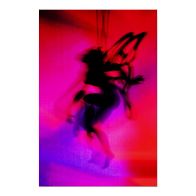 Pôster Fada Dançando em Rosa (Frente)