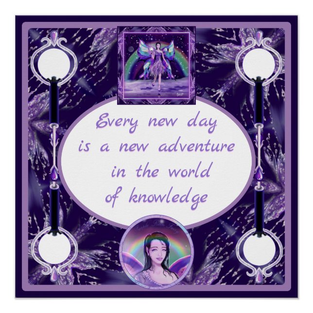 Pôster Fada de chuva roxa (Frente)