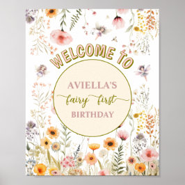 Poster Fada de flor silvestre fantasma primeiro sinal de