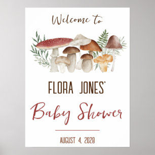 Poster Fada De Madeira, Chá de fraldas De Cogumelo Bem-Vi