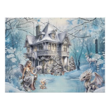 Fada de Natal Mágica e Whimsical