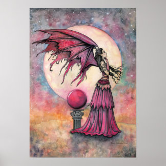 Poster Fada do Crepúsculo Fantasia Arte por Molly Harriso
