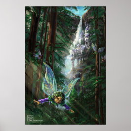 Pôster Fada e Castles Fantasy Art