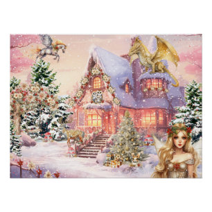 Pôster Fada Mágica e Caprichosa de Natal