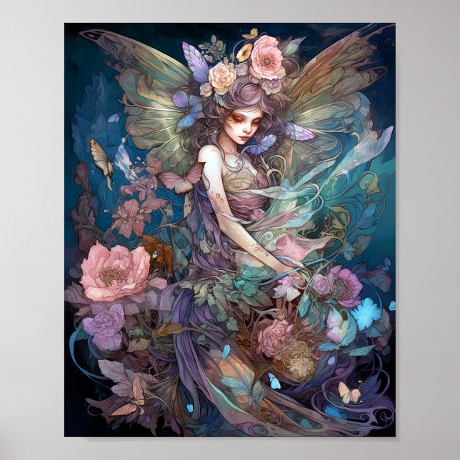 Poster Fada Mulher Fantasy Art (Frente)