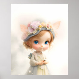 Poster Fada - Princesa das Borboletas