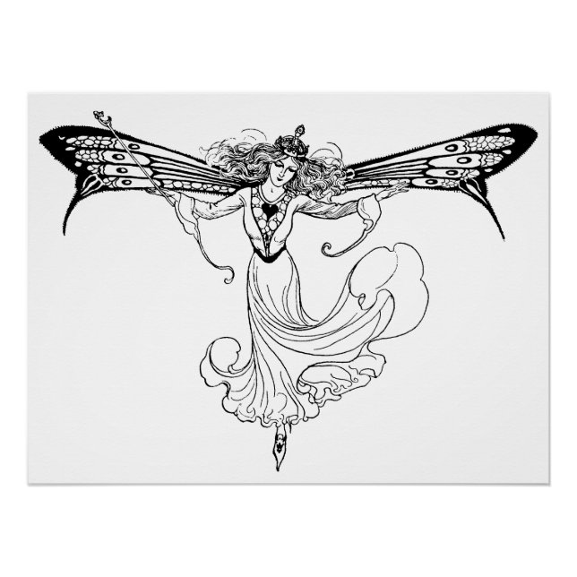 Pôster Fada Rainha Mab, Rainha das Fadas (Frente)