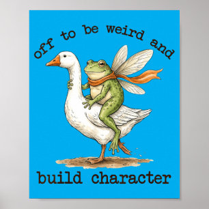Poster Fada Sapo Fora Para Ser Estranho e Construir Carát