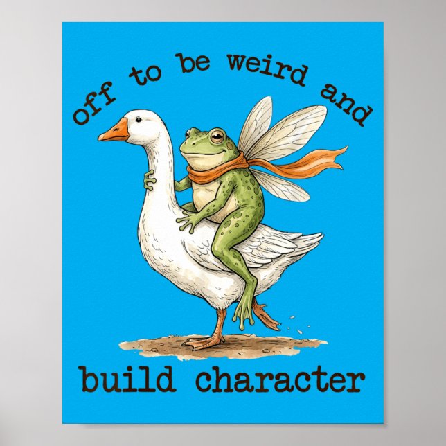 Poster Fada Sapo Fora Para Ser Estranho e Construir Carát (Frente)