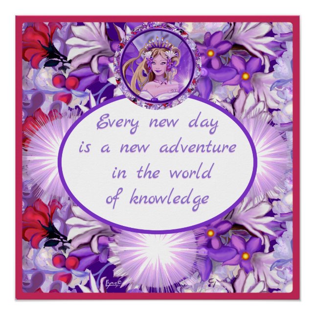 Pôster Fada solar roxa (Frente)