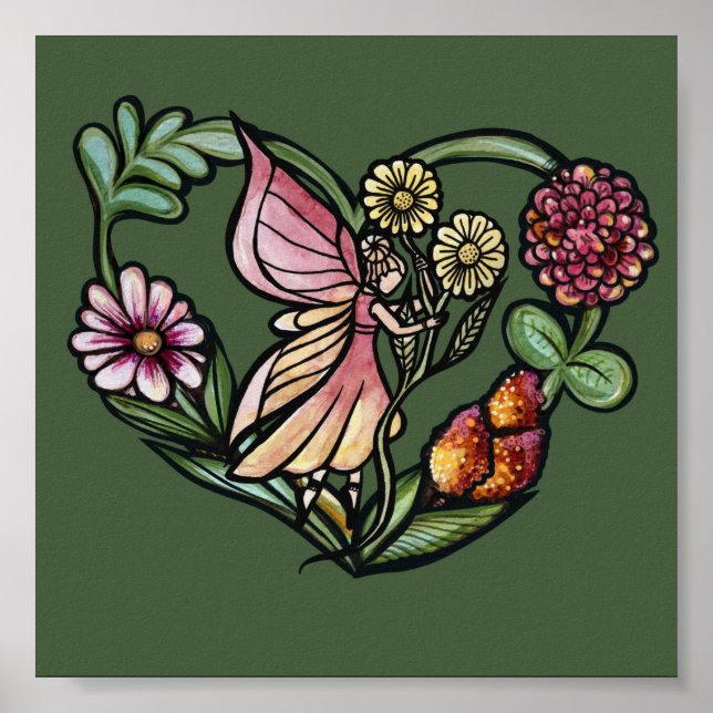 Poster Fadas de Flores, Fadas de Jardim (Frente)
