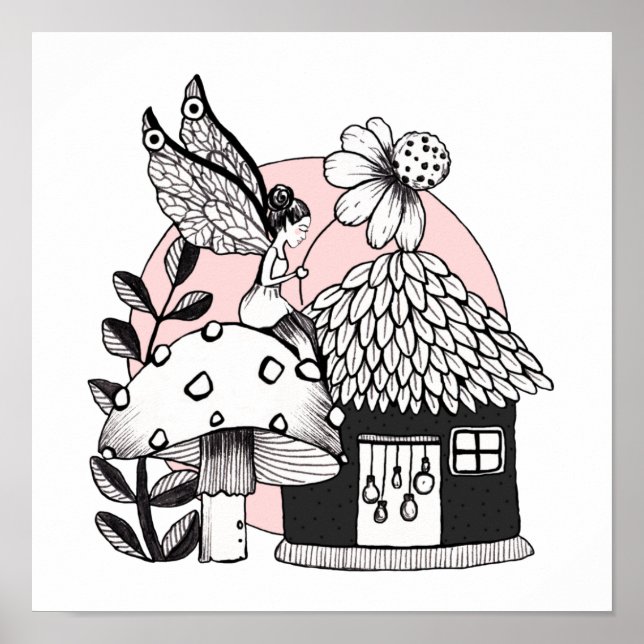 Poster Fadas E Laticínios Encantados (Frente)