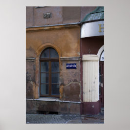 Poster Fading Facade in Lobau, Alemanha