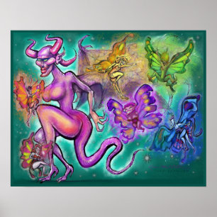 Poster Fae Escuro em Fae Luz