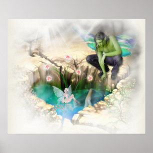 Pôster Faerie em Elven Pond Vignette