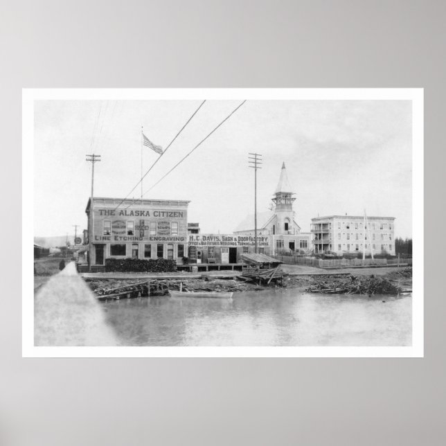 Pôster Fairbanks Alaska Citizen 1910 (Frente)