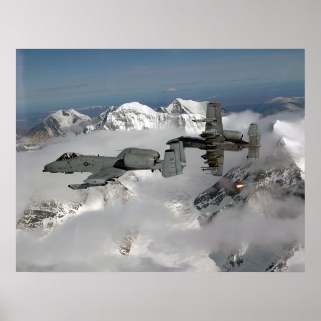 Pôster Fairchild-Republic A-10 Warthog (Frente)