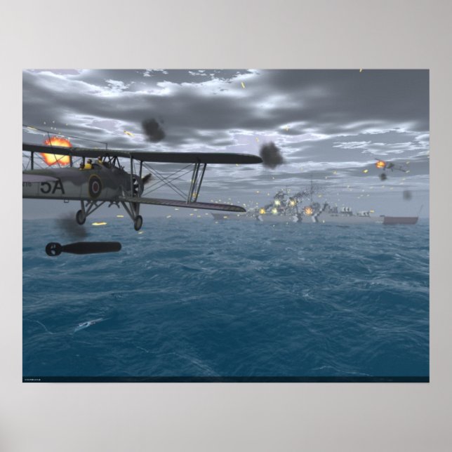 Poster Fairey Swordfish - Cola o Bismarck (Frente)