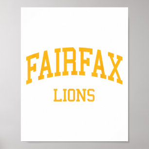 Poster Fairfax Segundo grau Hs Los Angeles Ca