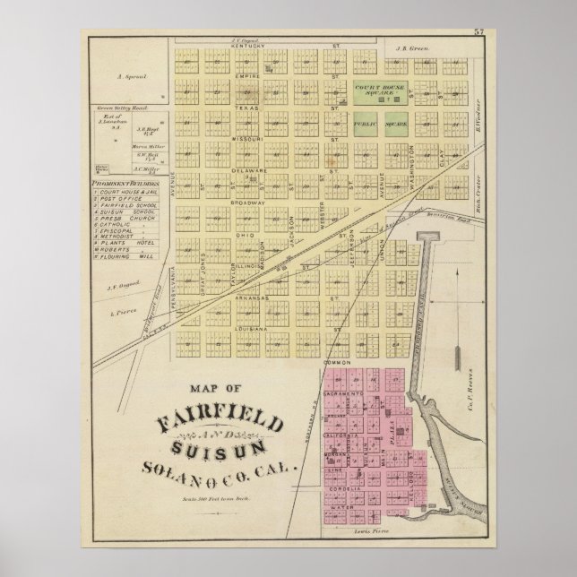 Poster Fairfield, Suisun (Frente)