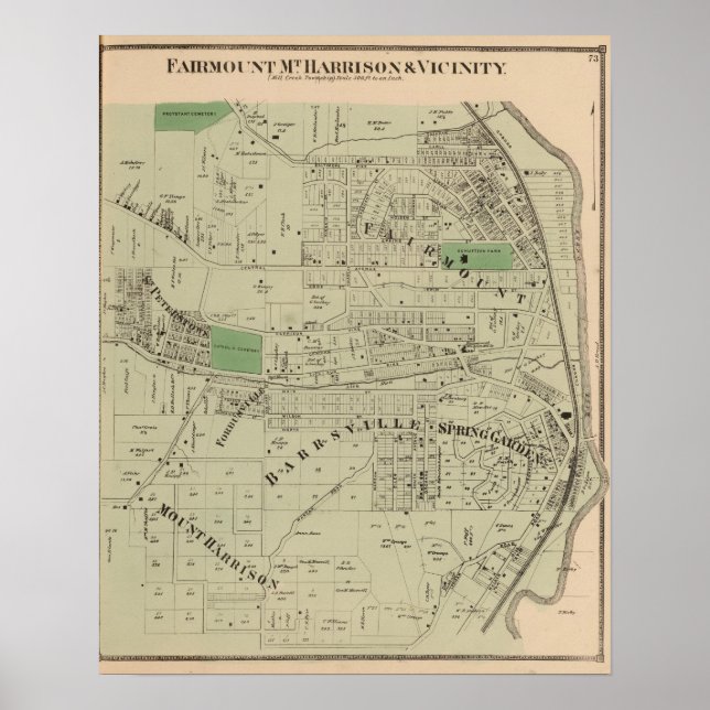 Pôster Fairmount, Monte Harrison, Ohio (Frente)