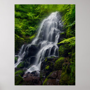 Poster Fairy Falls   Colombia River Gorge Oregon.