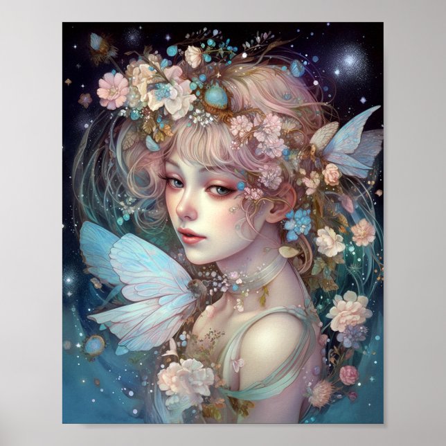 Poster Fairy Girl Fantasy Art (Frente)