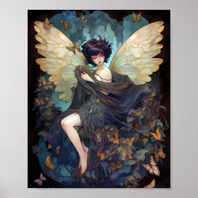 Poster Fairy Girl Fantasy Art (Frente)