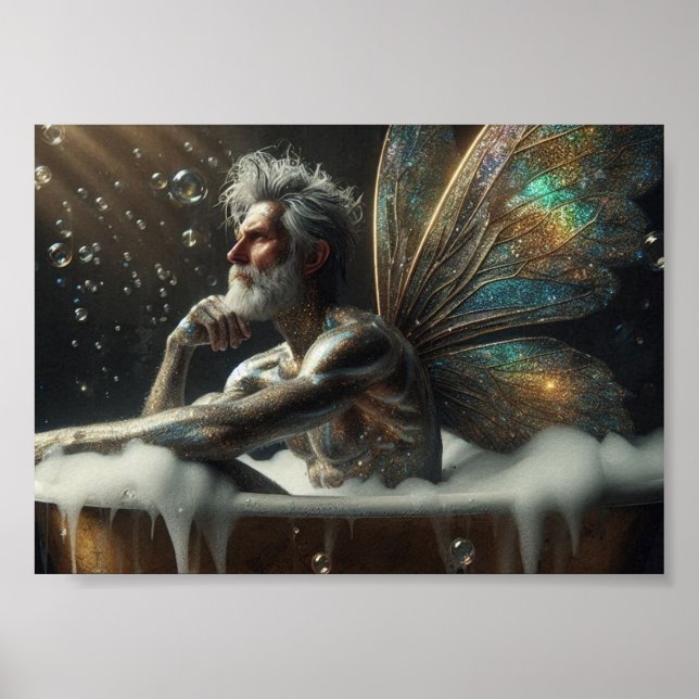 Poster Fairy King toma banho (Frente)