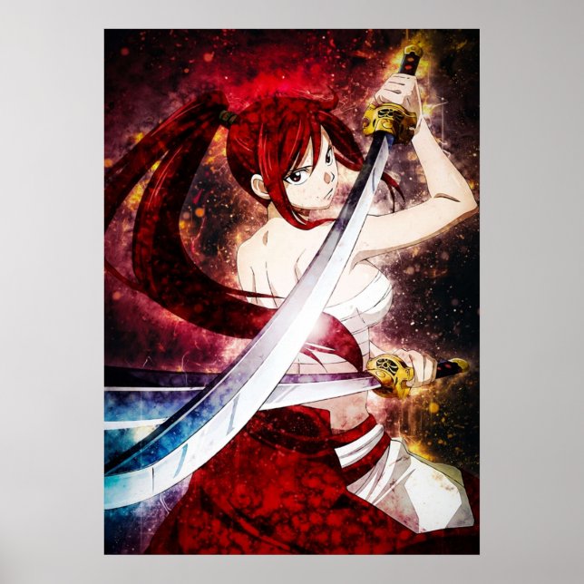 Poster Fairy Tail Erza Scarlet (Frente)