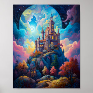 Poster Fairy Tale Castle Fantasy Art