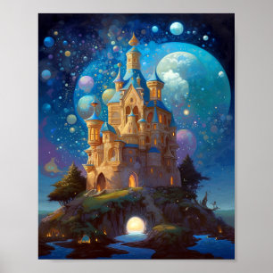 Poster Fairy Tale Castle Fantasy Art