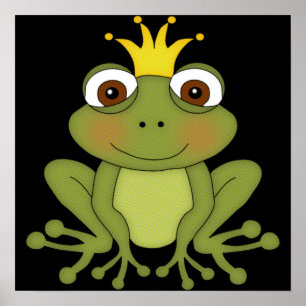 Pôster Fairy Tale Frog Prince with Crown