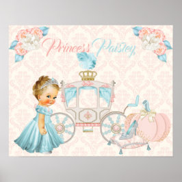 Poster Fairytale Carruagem Princesa Personalizada Nursery