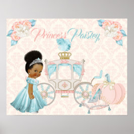 Poster Fairytale Carruagem Princesa Personalizada Nursery