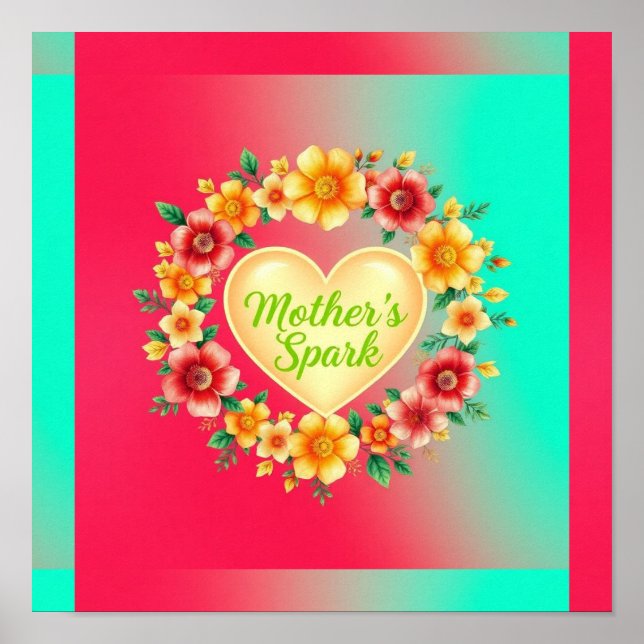 Poster Faísca do Coração da Mãe (Frente)