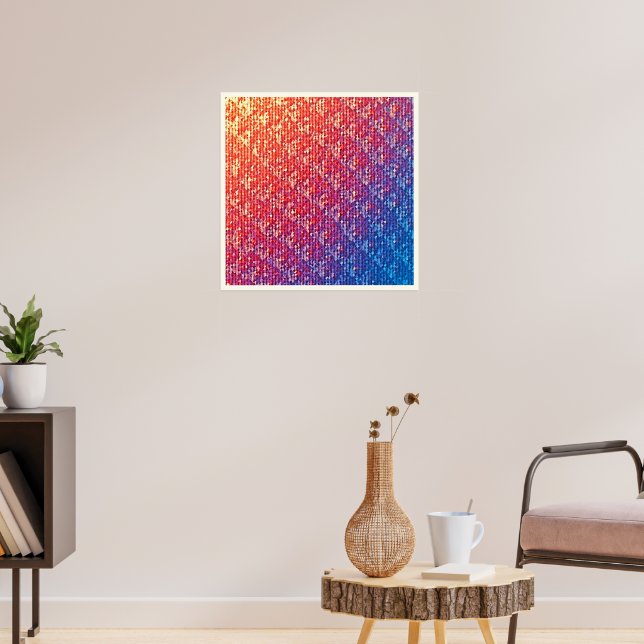 Poster Faísca do Mosaico Emocional Vibrante (Sala de Estar 3)