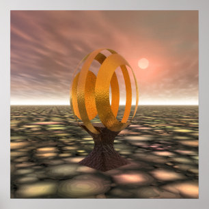 Pôster faísca do ovo 3D!