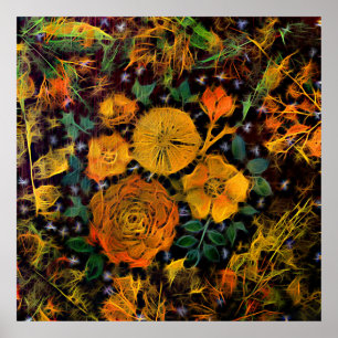 Poster Faíscas Florais