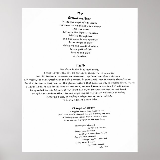 Pôster Faith (Frente)