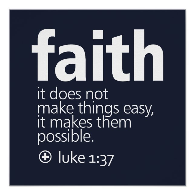 Pôster Faith (Frente)