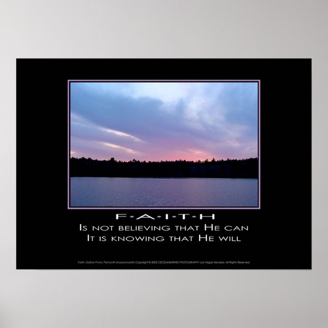 Poster Faith (Frente)
