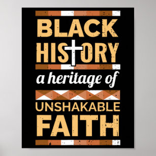 Poster Faith Black History Month Blm Melanin Christian
