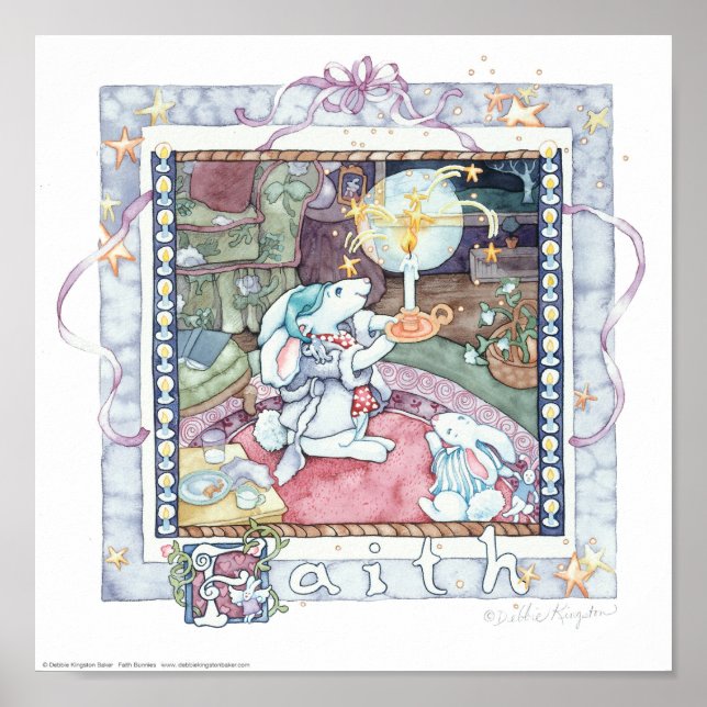 Pôster Faith Bunnies (Frente)